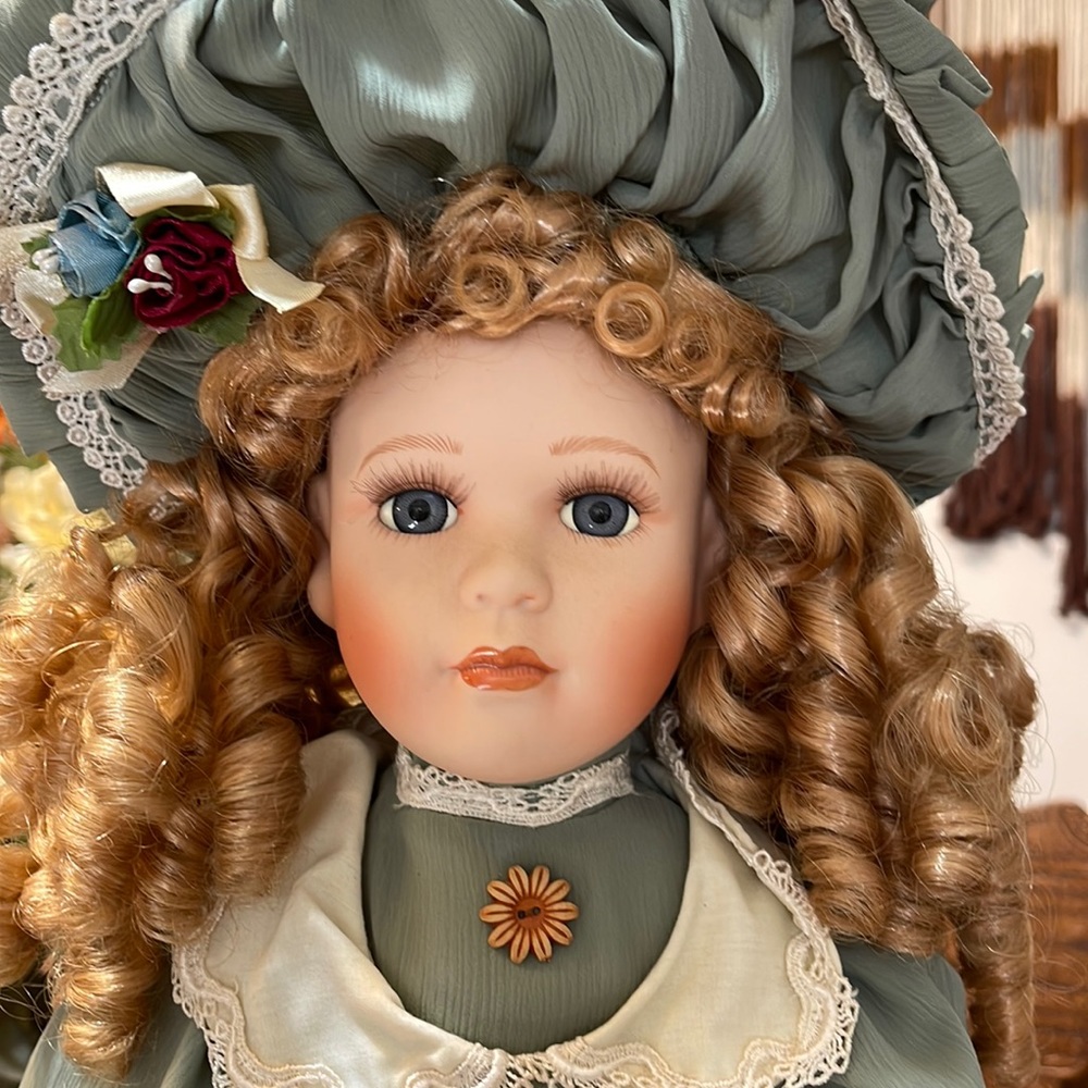 Genuine Bisque Porcelain Doll from Classic Treasures